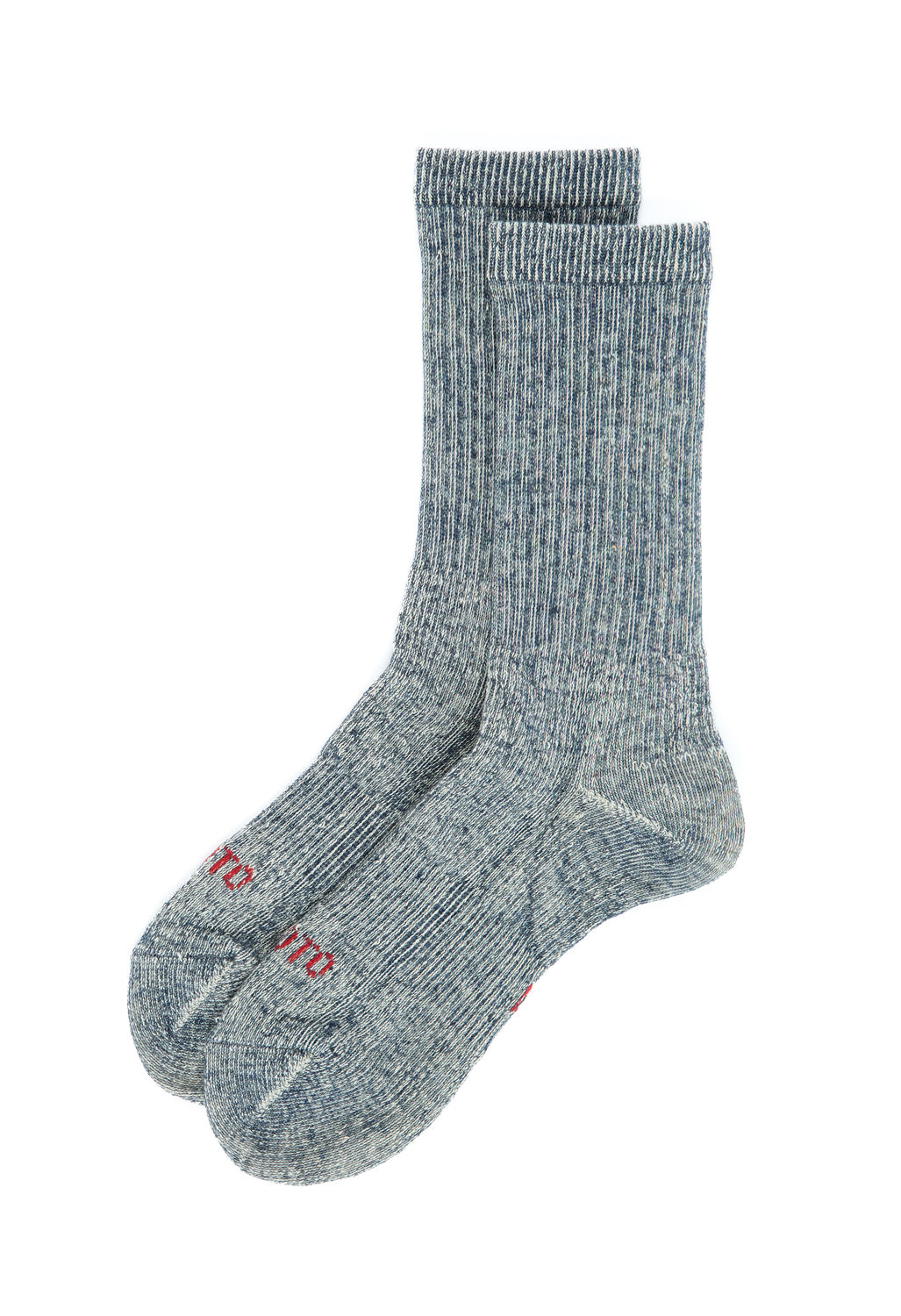 ROTOTO Double Face Organic Cotton Mini Crew Socks - Navy