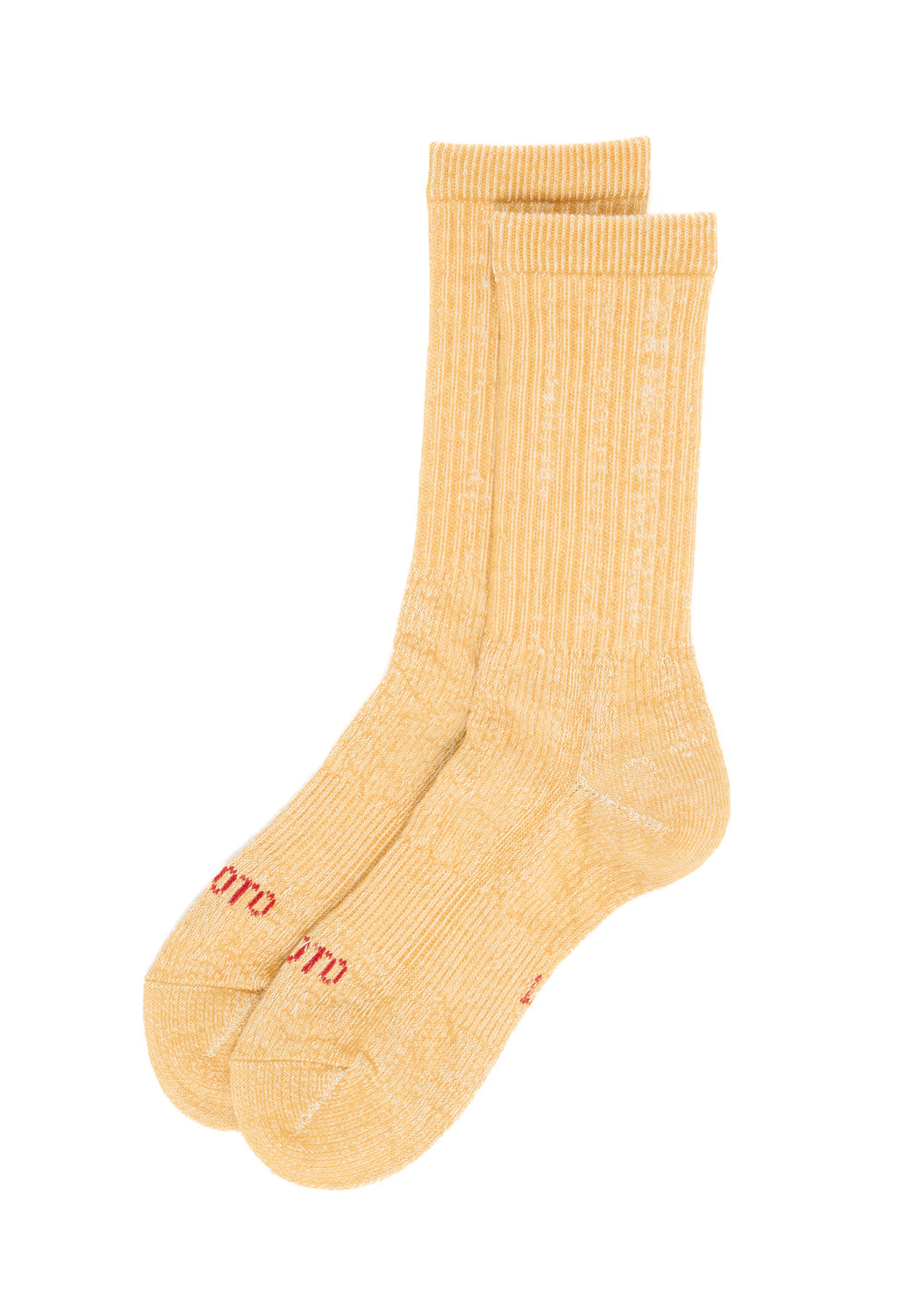 ROTOTO Organic Cotton Double Face Mini Crew Socks - Yellow