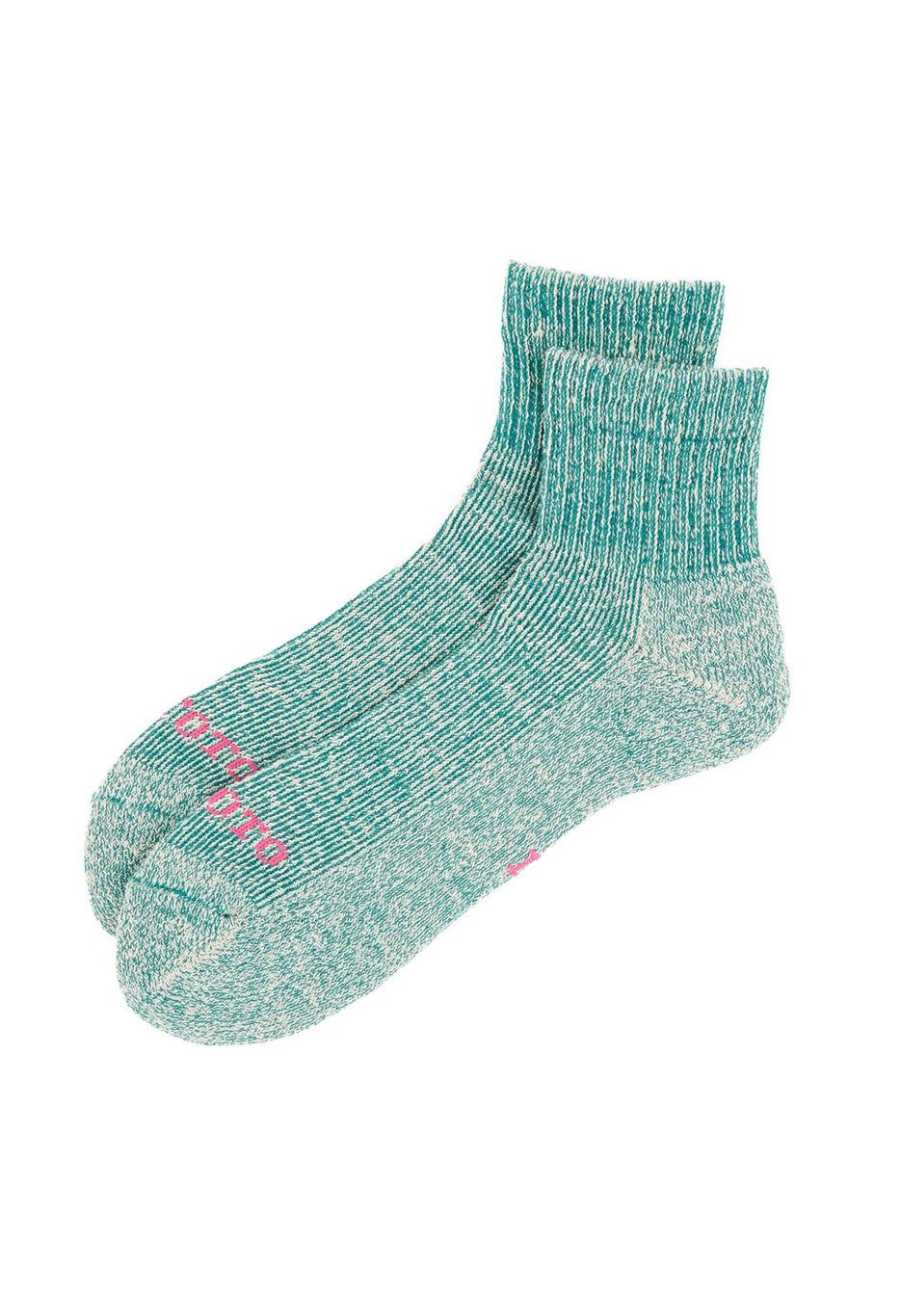 ROTOTO Hemp / Organic Cotton Pile Ankle Socks - Sea Green