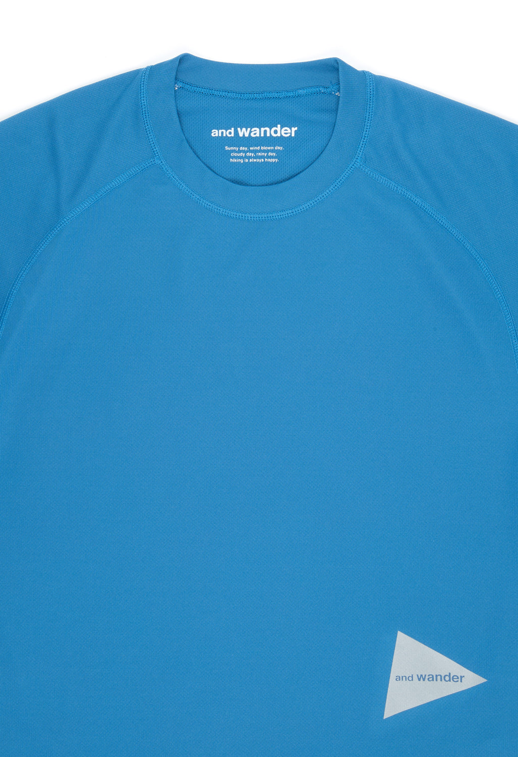 and Wander Dry Jersey Raglan Long Sleeve Tee - Light Blue