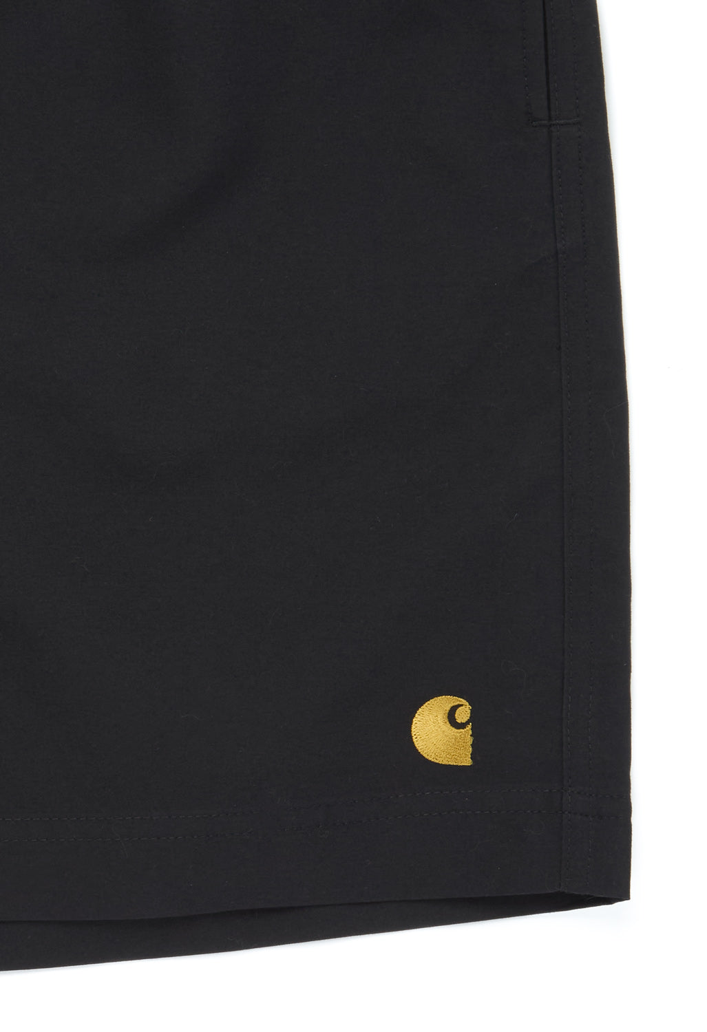 Carhartt WIP Chase Swim Trunks - Black / Gold