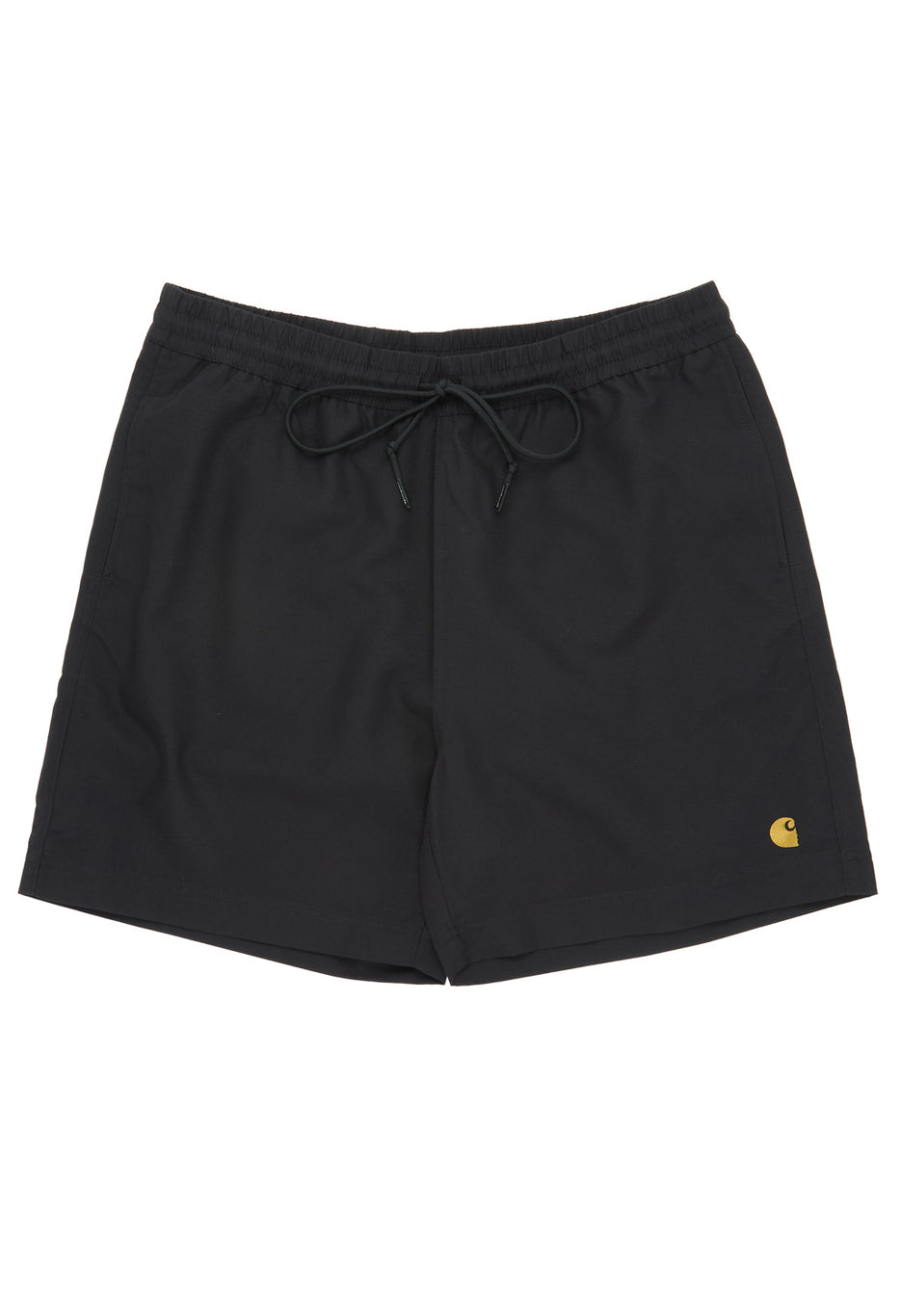 Carhartt WIP Chase Swim Trunks - Black / Gold