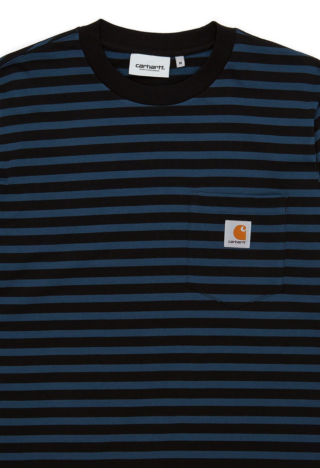 Carhartt WIP Men's Seidler Pocket T-Shirt - Seidler Stripe/Squid/Black ...