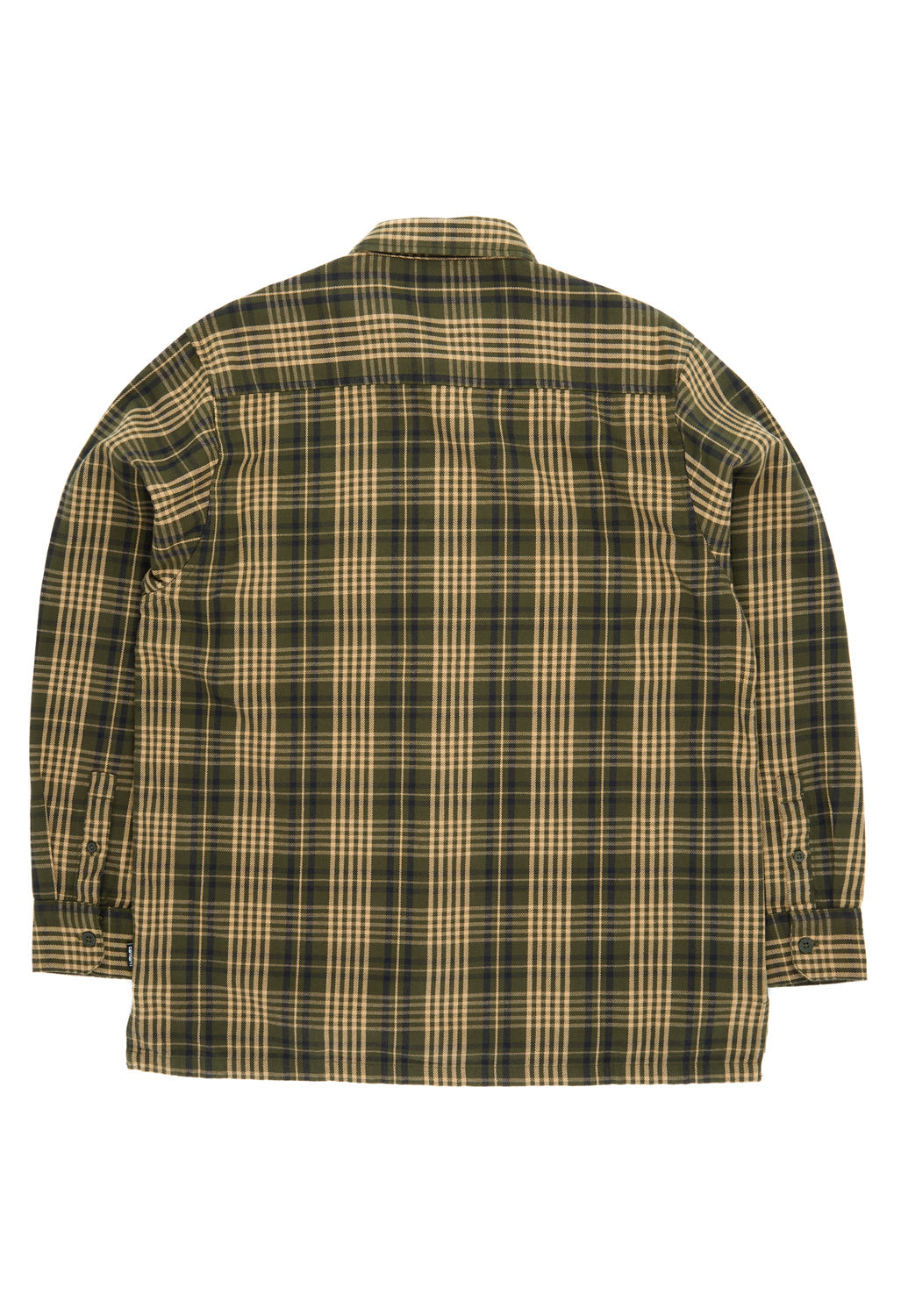 Carhartt WIP Men's Long Sleeve Mandlik Shirt - Mandlik Check, Office Green