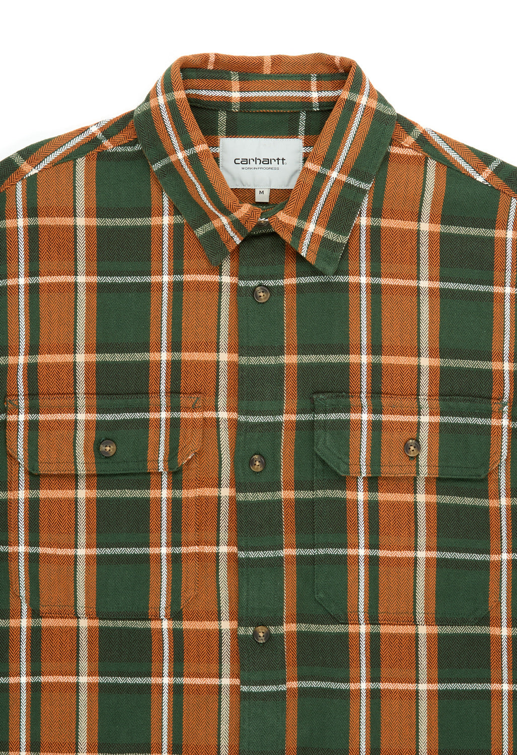 Carhartt WIP Men's Long Sleeve Hobart Shirt - Hobart Check, Sycamore Tree