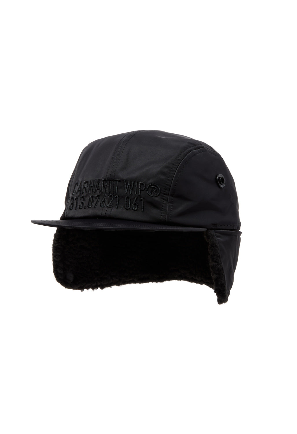 Carhartt WIP Olten Ear Guard Cap - Black / Black