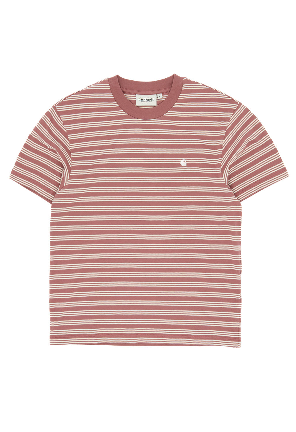 Carhartt WIP Women's Sydney T-Shirt - Sydney Stripe / Dusky Pink