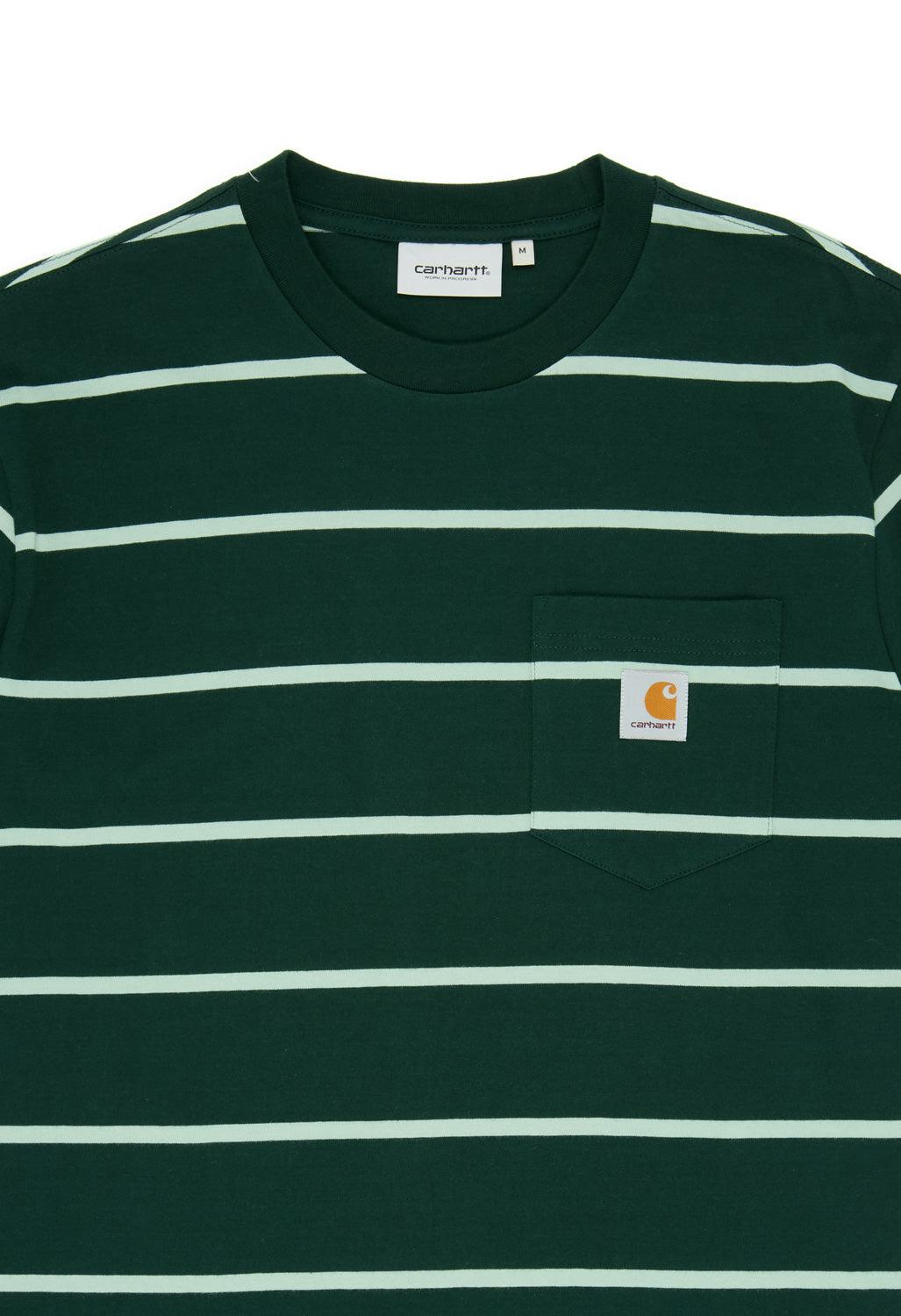 Carhartt WIP Aiken Pocket T-Shirt - Aiken Stripe / Conifer