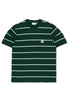 Carhartt WIP Aiken Pocket T-Shirt - Aiken Stripe / Conifer