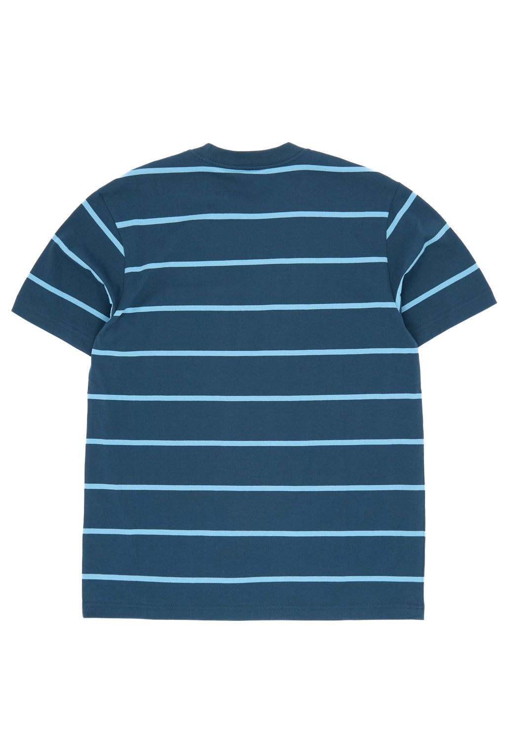 Carhartt WIP Aiken Pocket T-Shirt - Aiken Stripe / Dusky Blue