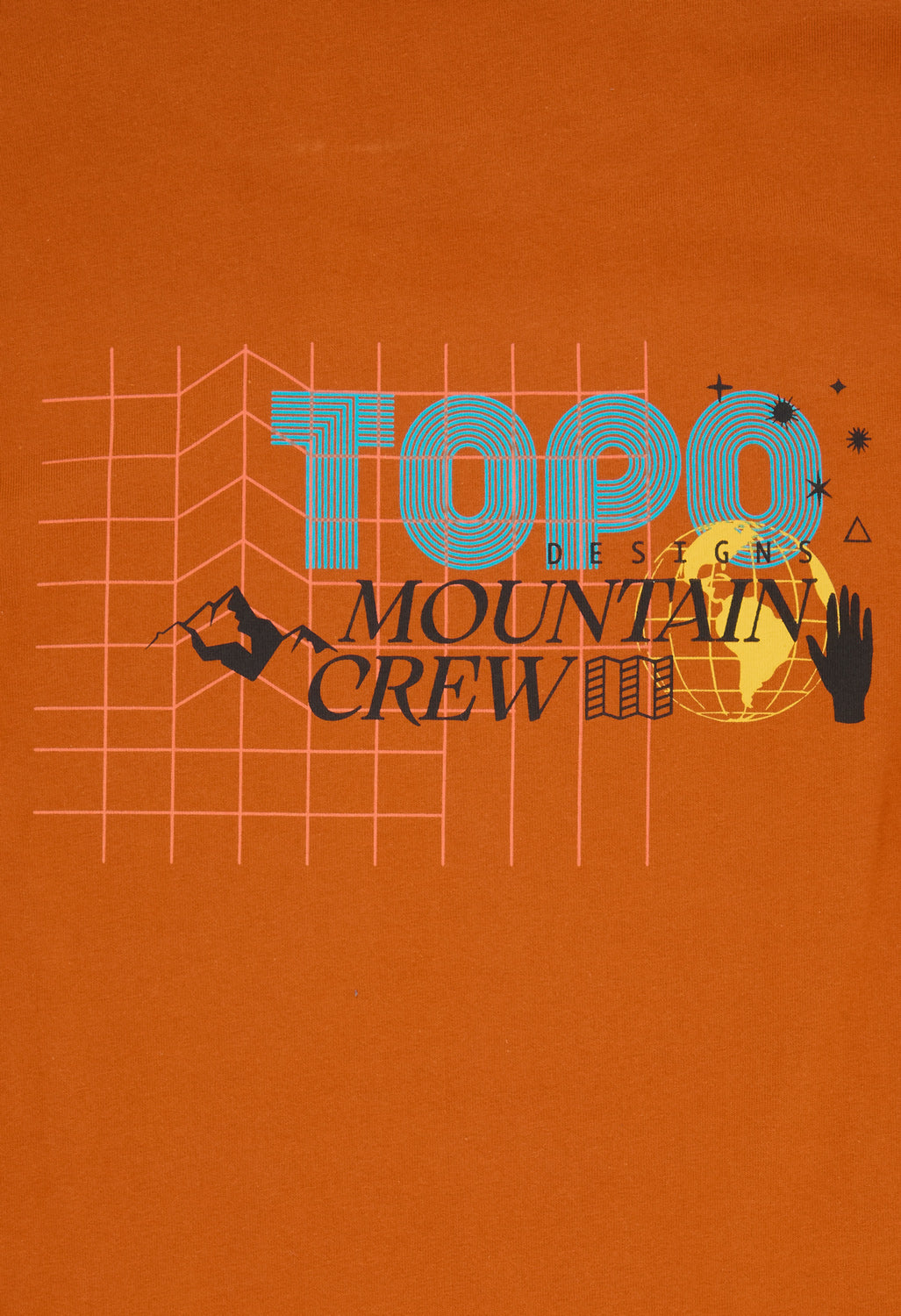 Topo Designs Men's Mountain Crew Long Sleeved Tee - Clay