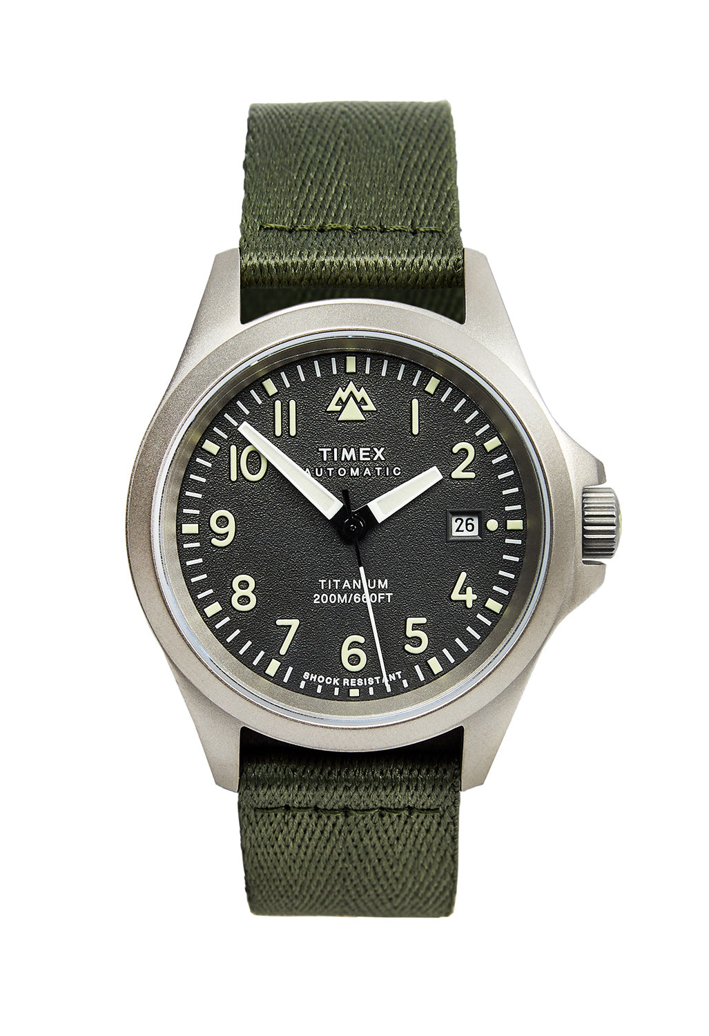 Timex Expedition North Titanium Automatic Watch - Titanium / Grey / Olive