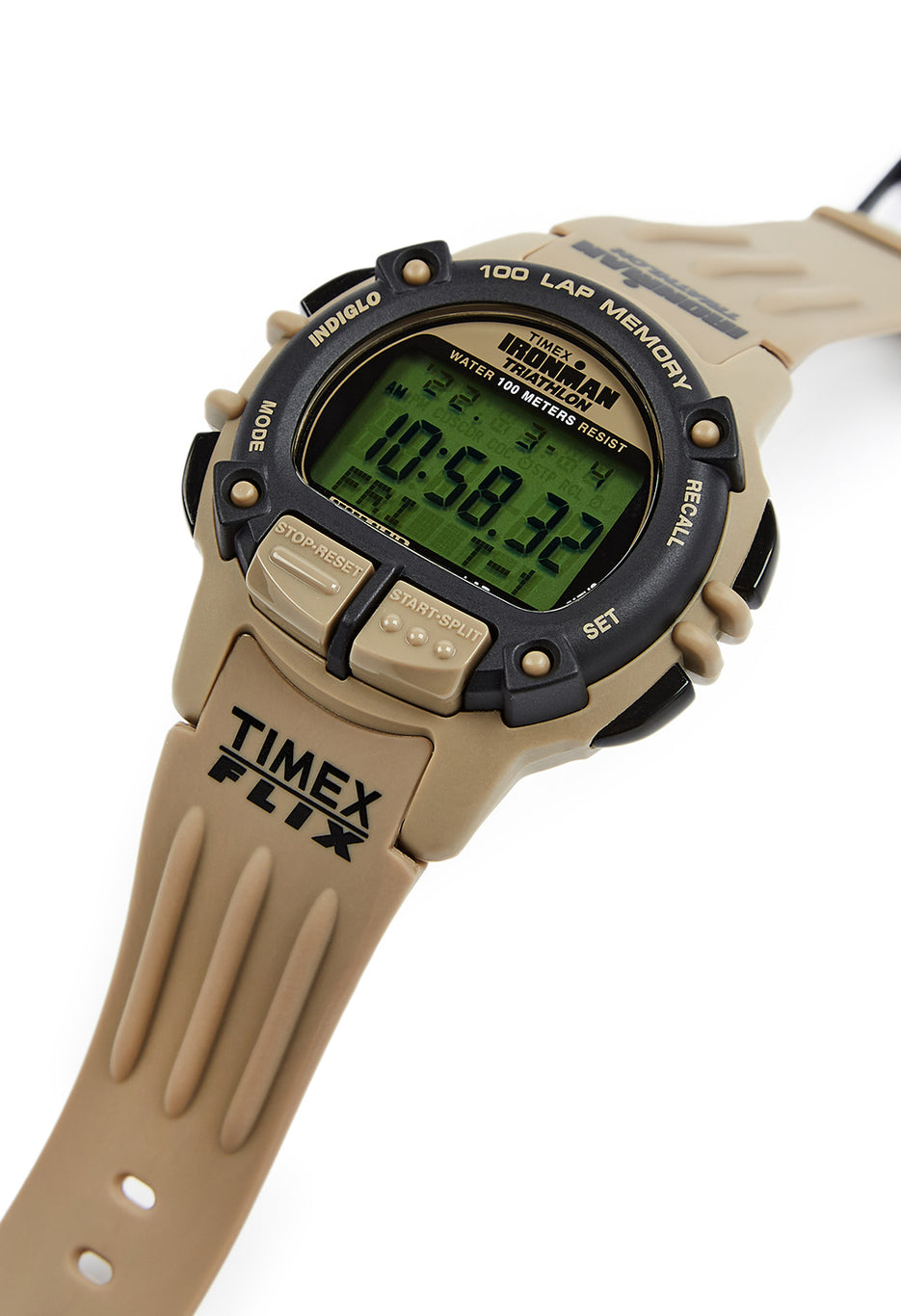 Timex Ironman Flix 100 Lap Watch - Sand / Sand