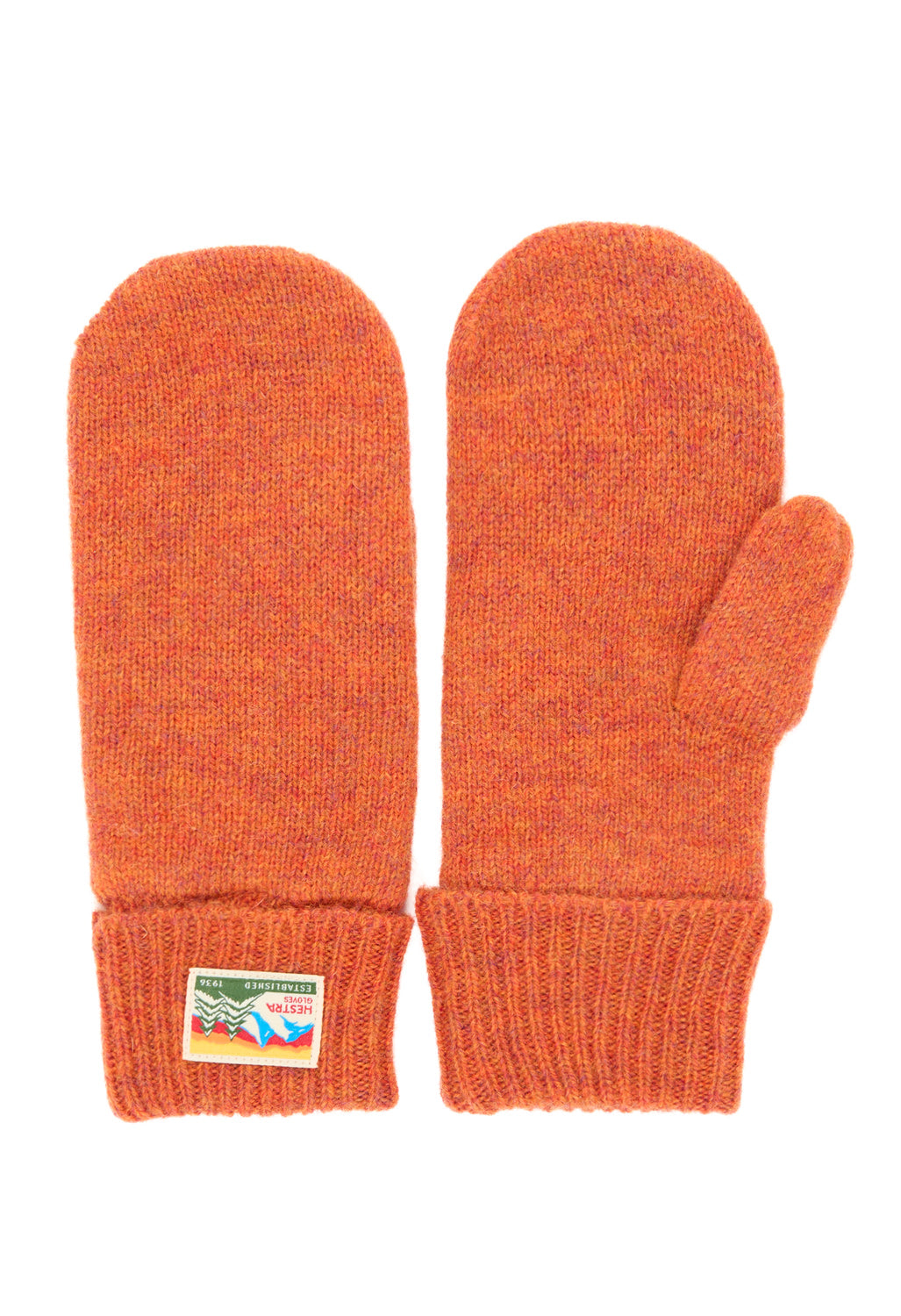 Hestra Raggwool Mitts - Brick red