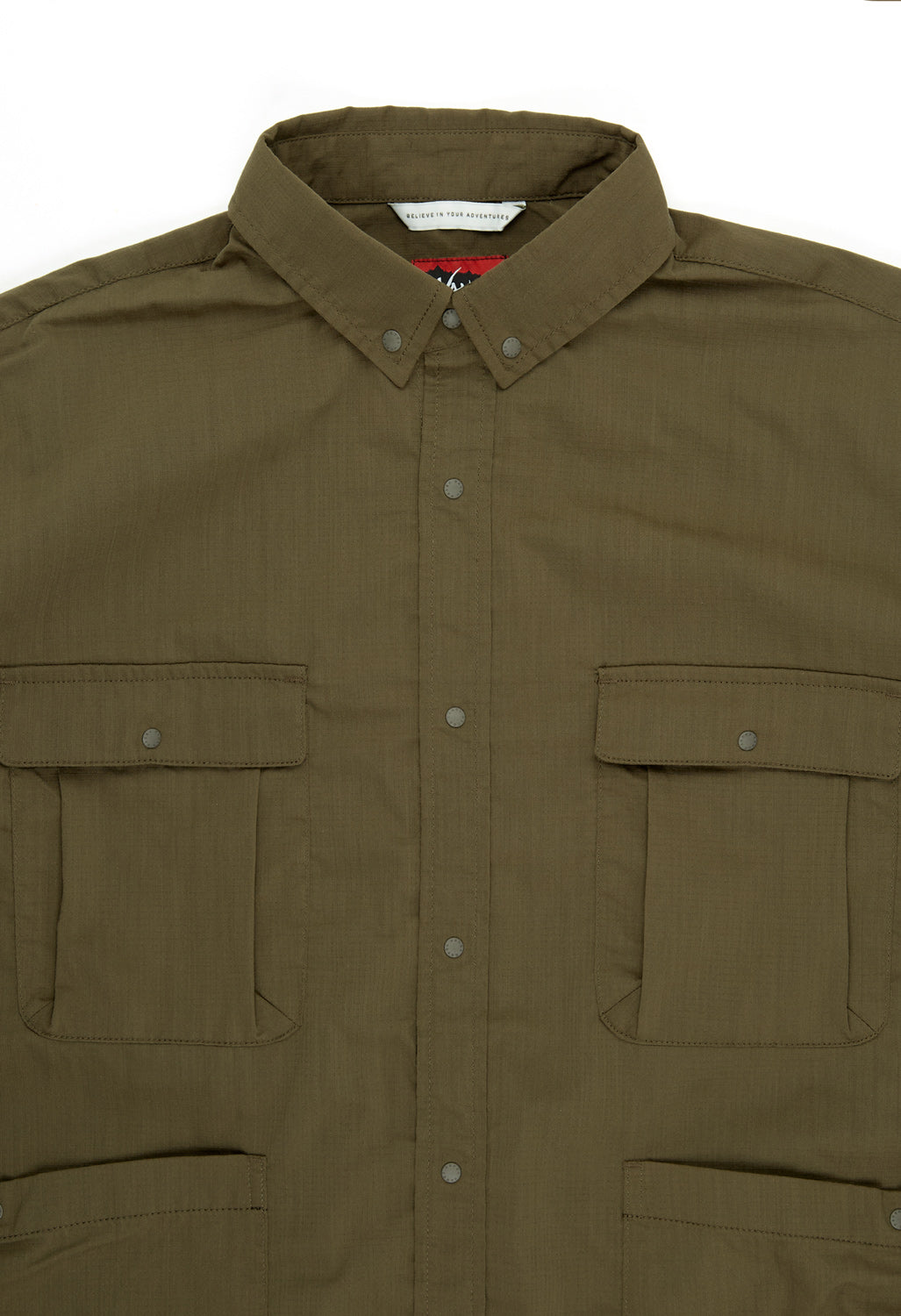 Nanga Men's Hinoc Ripstop Camp Shirt - Army Green