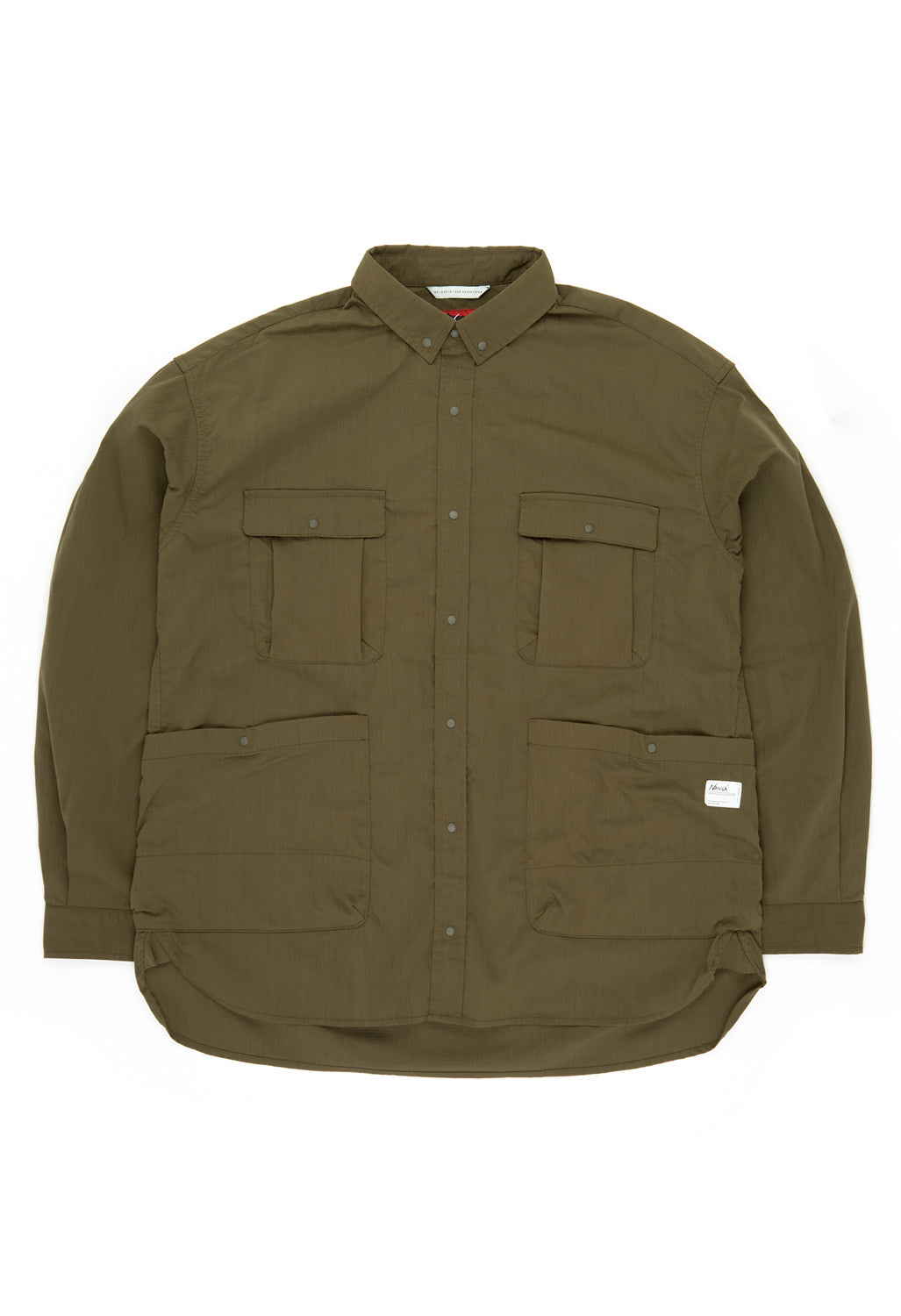 Nanga Men's Hinoc Ripstop Camp Shirt - Army Green