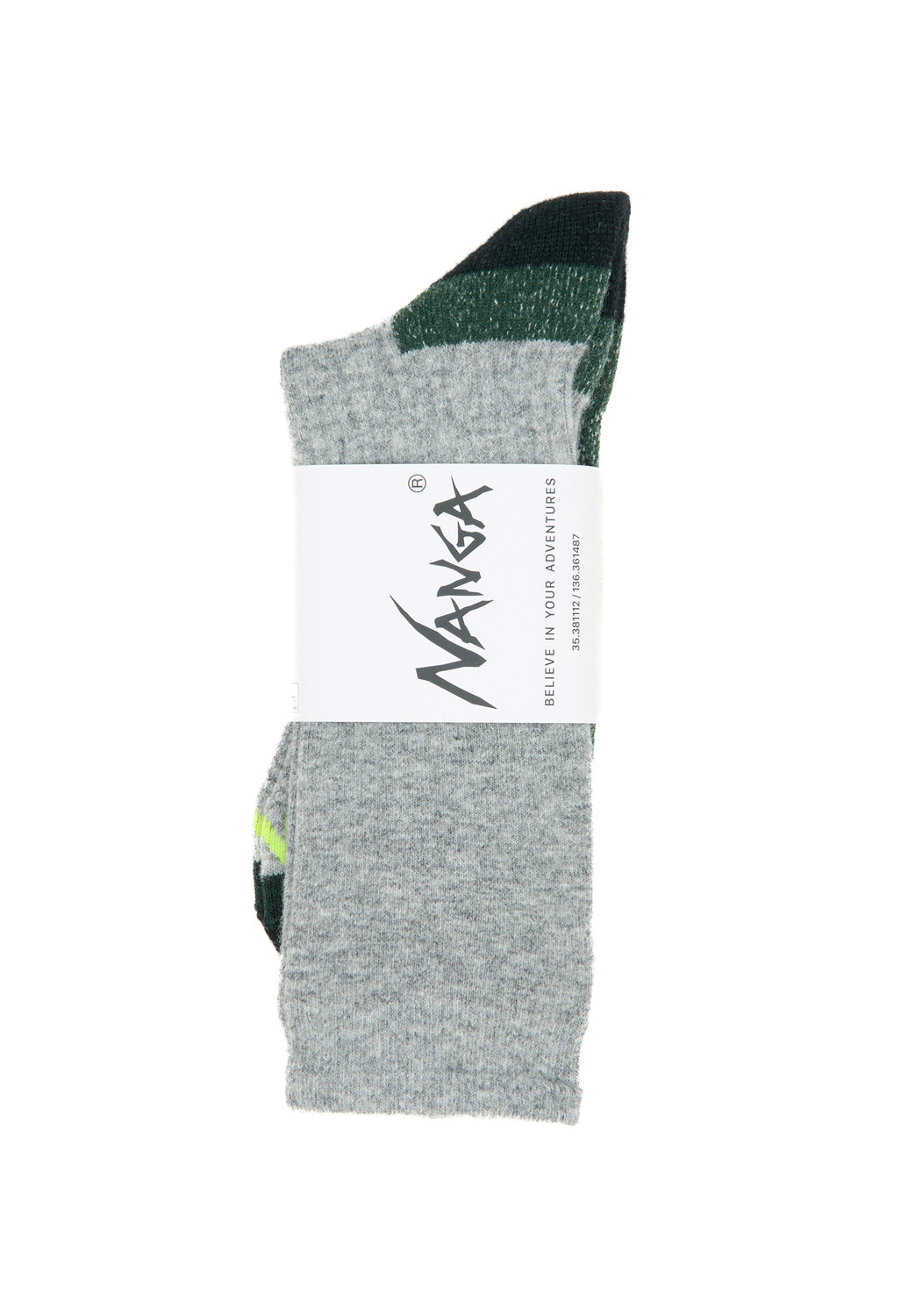 Nanga Wool Pile Compression Crew Socks - Grey