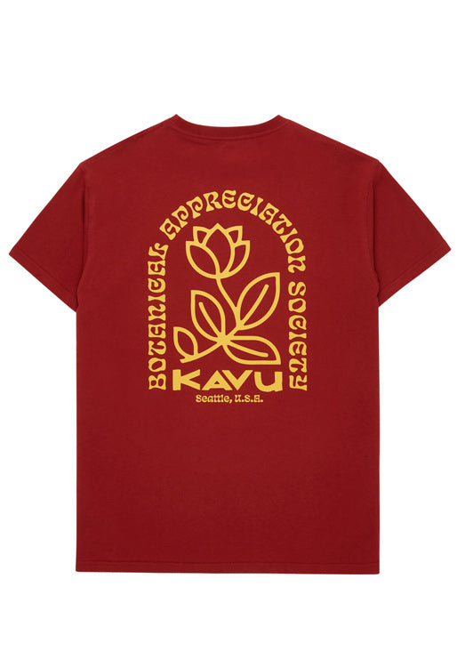 KAVU Men's Botanical Society Tee - Tibetan Red