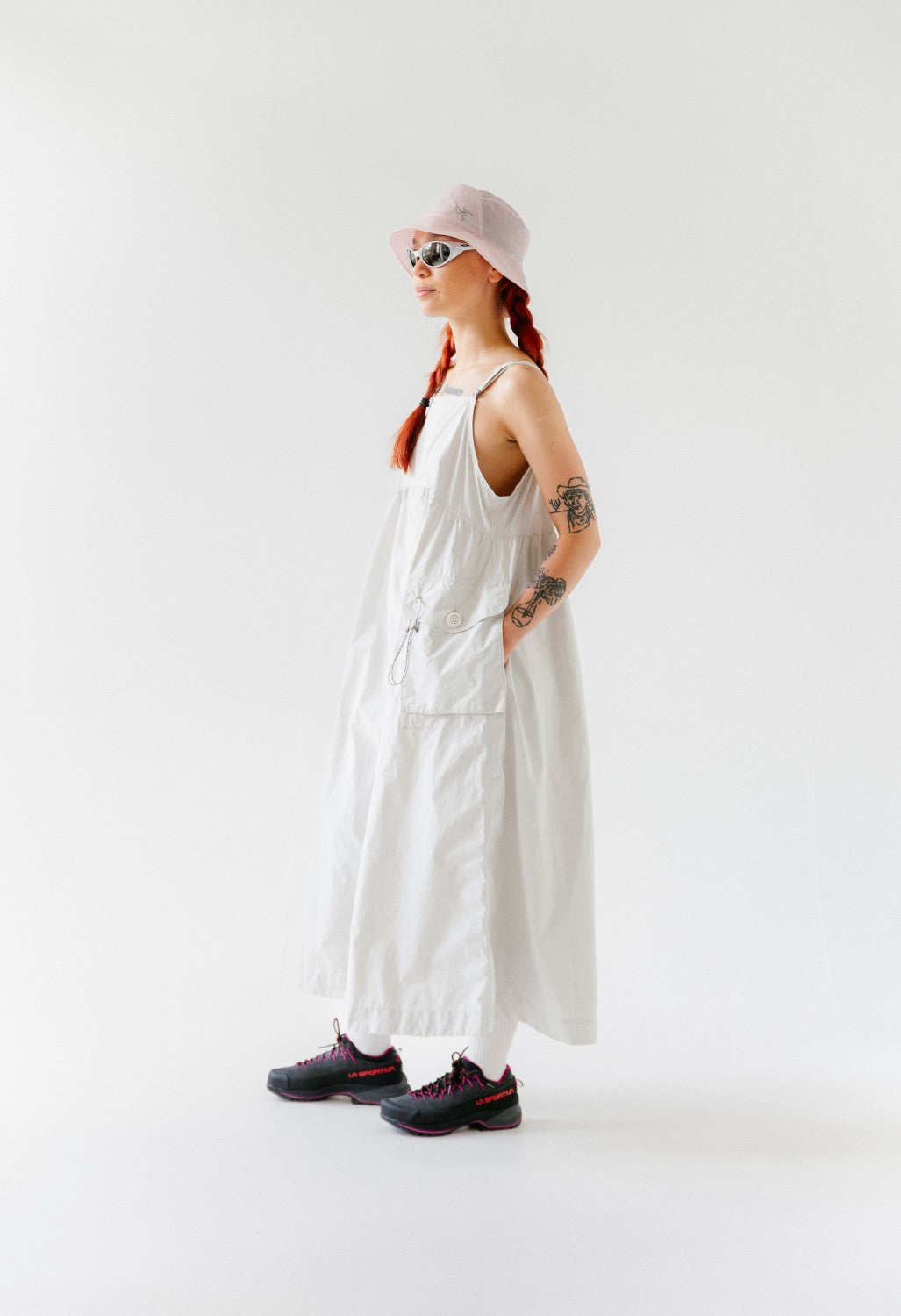 And Wander Women's Oversized Cargo Dress - Off White