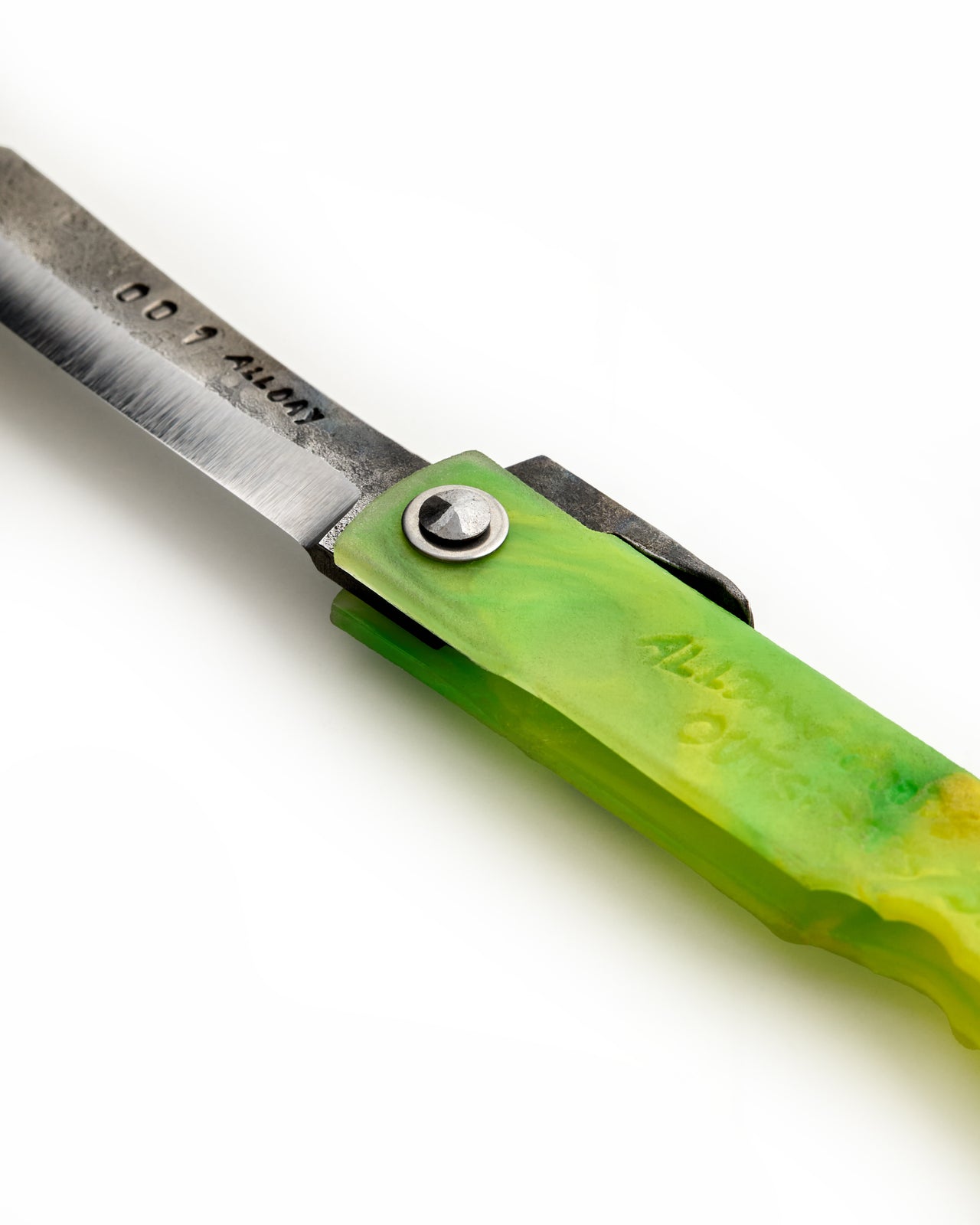 Allday Goods x Outsiders Store Folding Knife - Green / Yellow