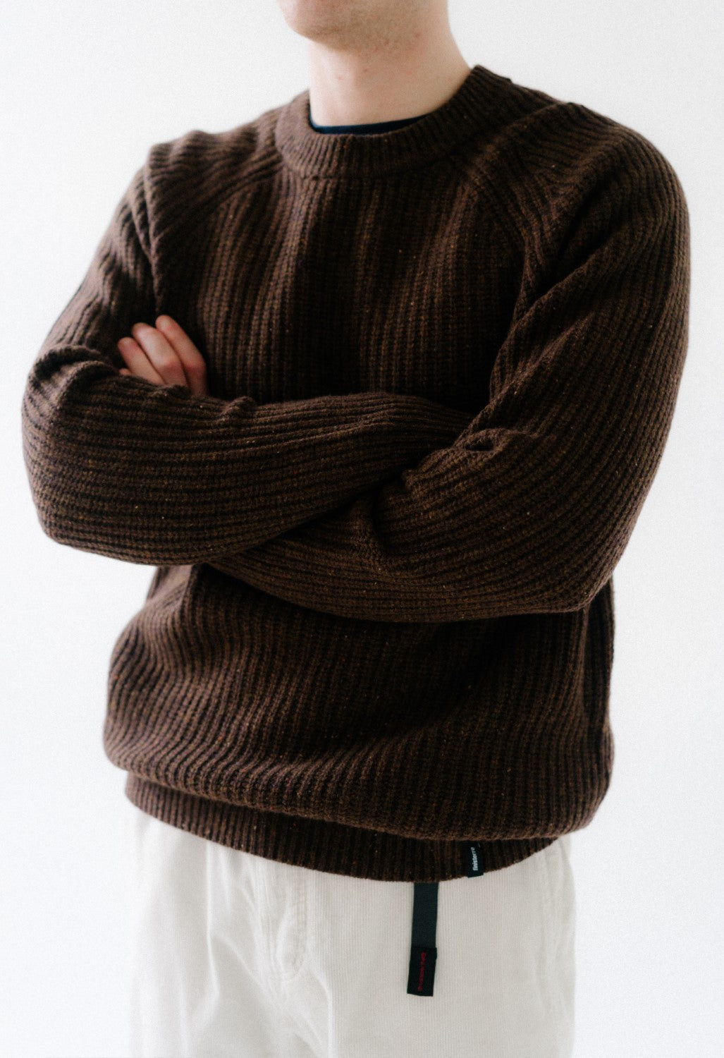 Finisterre Men's Mora Jumper - Woodsmoke