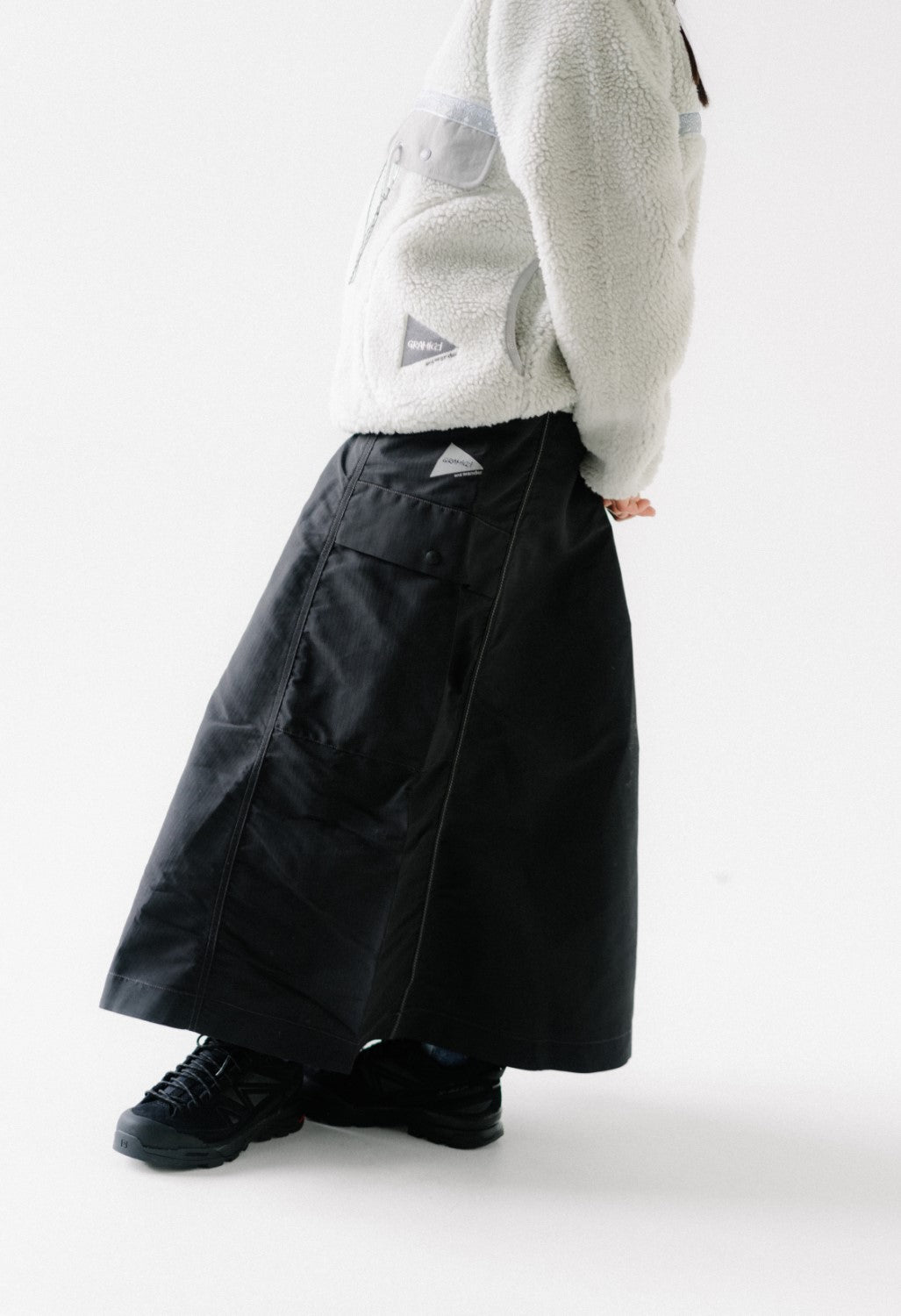 Gramicci x And Wander Ripstop Voyager Skirt - BLACK