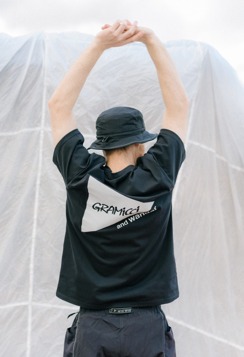 Gramicci x And Wander Backprint Tee - Black