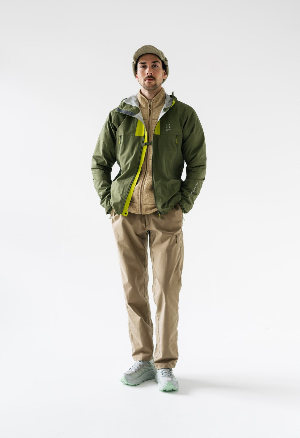 Haglöfs Men's L.I.M Proof Jacket - Olive Green/Aurora