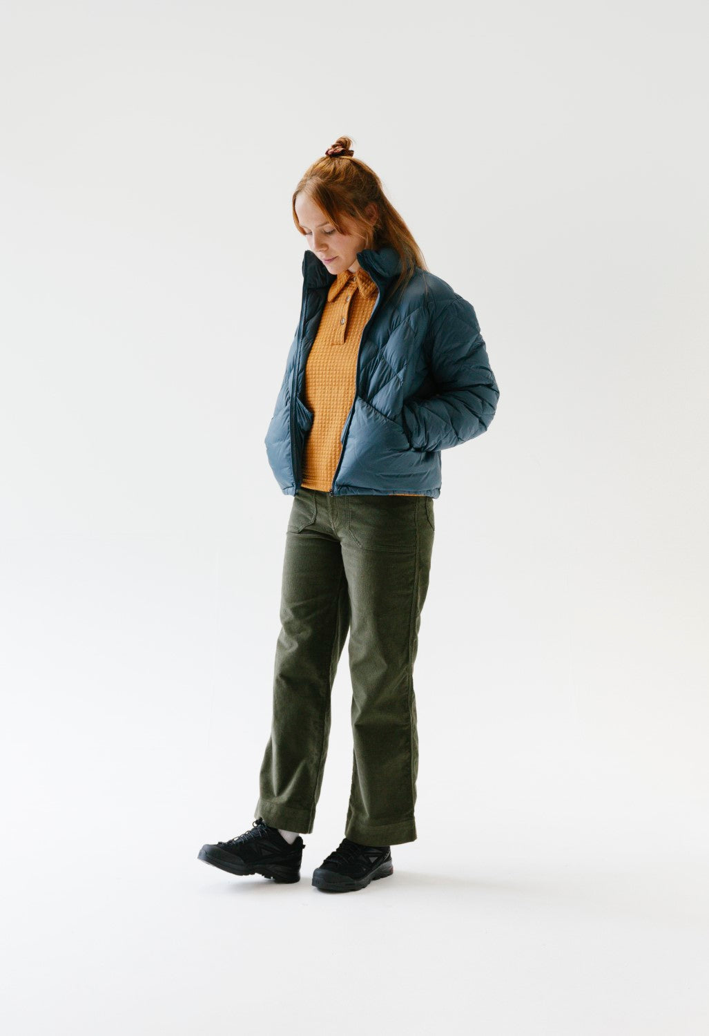 Patagonia Women's Wide Leg Cord Pants - Basin Green