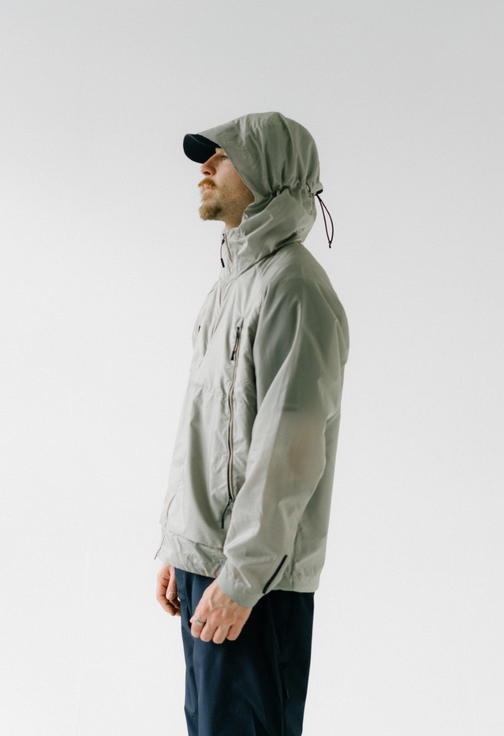 Men's Pasmo Hooded Windbreaker Jacket - Lucid White