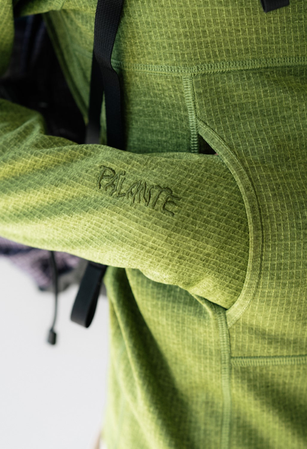 Pa'lante Packs Grid Fleece - Chartreuse